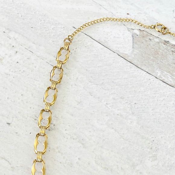 Harry S Bick Ruby Glass Gold Filled Necklace 20 In Vintage Signed Stunner - Picture 9 of 11